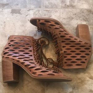 Jeffrey Campbell lace up booties